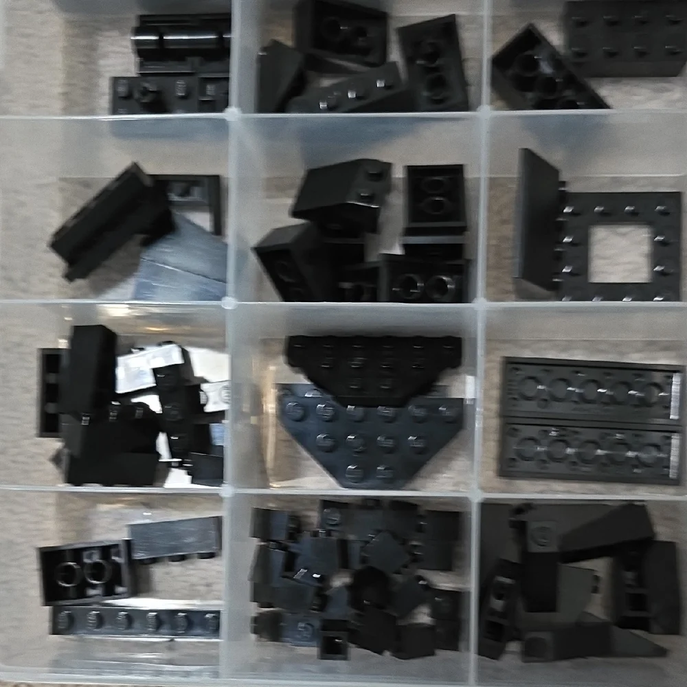LEGO Bundle of Black Building Block Set with 2 Storage Containers